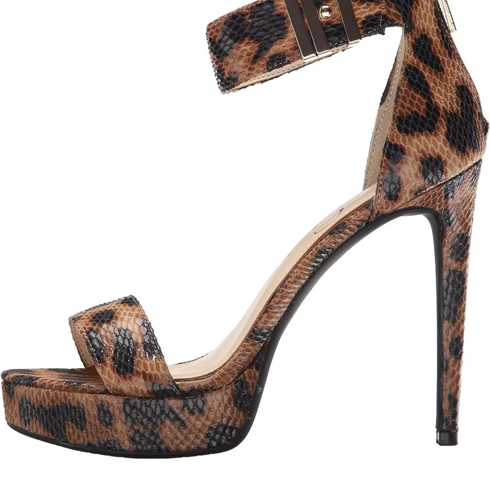 JESSICA SIMPSON Sexy Brown Leopard Print Women's Heels - Picture 6 of 11